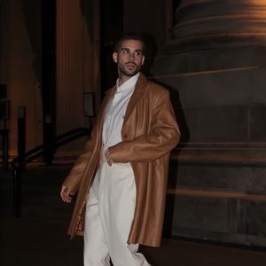 Oversized 100% Leather Coat